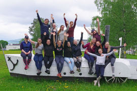 Ridelærerstudentene er klare for sommerferie!