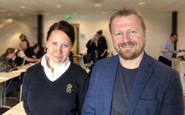 Gabriella Thorell og Oskar Solenes er i gang med spennende forskning!