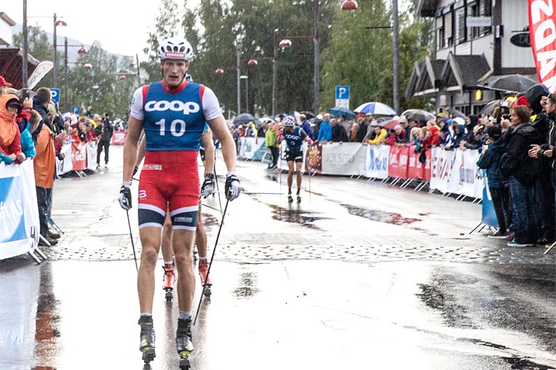 Pål Trøan Aune ble vinner av Coop Trysil Rulleskisprint 2019. Foto: Andreas Fausko / Destinasjon Trysil. Pål Trøan Aune ble vinner av Coop Trysil Rulleskisprint 2019. Foto: Andreas Fausko / Destinasjon Trysil.