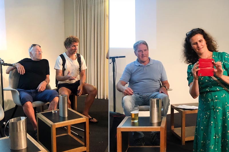 Fra venstre Bjørn Bang Andersen, Thor Gotaas, Harald Lorentzen og hans datter Ingrid. Foto: Sigmund Hov Moen. Fotomontasje: Langrenn.com. Fra venstre Bjørn Bang Andersen, Thor Gotaas, Harald Lorentzen og hans datter Ingrid. Foto: Sigmund Hov Moen. Fotomontasje: Langrenn.com.