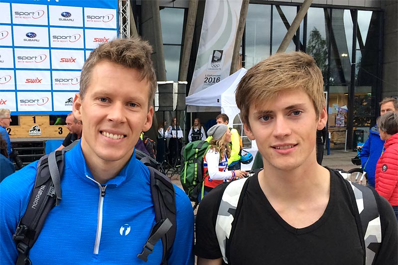 Anders Gløersen og John Magnus Haugen etter Birkebeinerrittet 2019. Haugen ble beste skiløper på 20. plass i rittet, mens Gløersen gikk til topps i Birkebeinertrippelen. Foto: Privat. Anders Gløersen og John Magnus Haugen etter Birkebeinerrittet 2019. Haugen ble beste skiløper på 20. plass i rittet, mens Gløersen gikk til topps i Birkebeinertrippelen. Foto: Privat.
