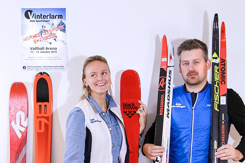 Alpinsjef Henriette W. Lund og langrennsjef Anders Gauslaa ser frem mot Vinterlarm på Vallhall Arena. Foto: Oslo Sportslager. Alpinsjef Henriette W. Lund og langrennsjef Anders Gauslaa ser frem mot Vinterlarm på Vallhall Arena. Foto: Oslo Sportslager.