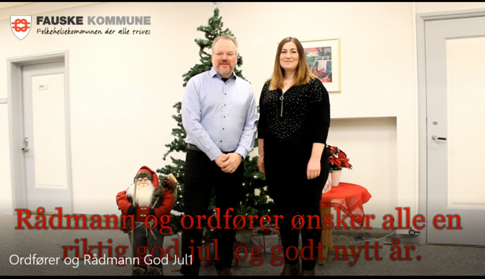 God jul fra ordfører og rådmann utklipp God jul fra ordfører og rådmann utklipp