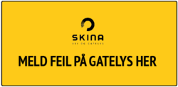 Knapp for feilmelding av gatelys