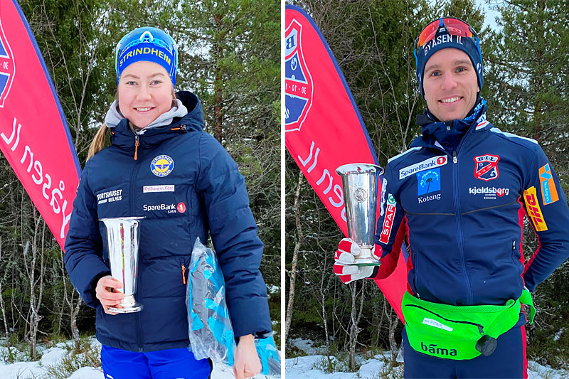 Vinnere av Uglapokalene 2020 ble Alise Einmo, Strindheim IL (Kvinner senior) og Didrik Tønseth, Byåsen IL (Menn senior). Dette var den 88. utgaven av skirennet. Foto: Egil Aune/Byåsen IL. Vinnere av Uglapokalene 2020 ble Alise Einmo, Strindheim IL (Kvinner senior) og Didrik Tønseth, Byåsen IL (Menn senior). Dette var den 88. utgaven av skirennet. Foto: Egil Aune/Byåsen IL.