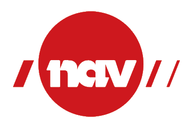 NAV sin logo i rød og hvit