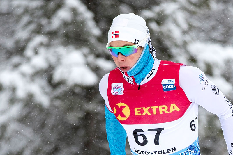 Harald Østberg Amundsen sitter i førersetet blant herrene foran neste runde i Norgescup 2019-2020. Foto: Modica/NordicFocus. Harald Østberg Amundsen sitter i førersetet blant herrene foran neste runde i Norgescup 2019-2020. Foto: Modica/NordicFocus.