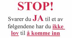 Stop skilt legesenteret
