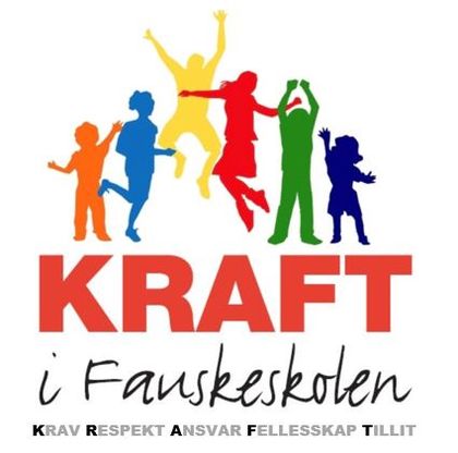 Logo med figur og tekst KRAFT i Fauskeskolen