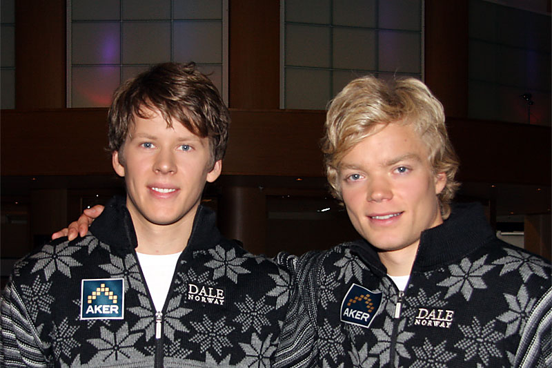 De jevngamle oslogutta Anders Gløersen og Eirik Brandsdal utgjorde i mange år et par av pilarene i sprintlandslaget. Her fra et arrangement i forkant av den fremgangsrike 2012-sesongen. Foto: Geir Nilsen/Langrenn.com. De jevngamle oslogutta Anders Gløersen og Eirik Brandsdal utgjorde i mange år et par av pilarene i sprintlandslaget. Her fra et arrangement i forkant av den fremgangsrike 2012-sesongen. Foto: Geir Nilsen/Langrenn.com.