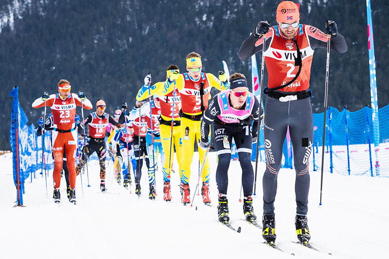 Feltet med Tord Asle Gjerdalen i spissen under Visma Ski Classics sist vinter. Foto: Visma Ski Classics / Magnus Östh. Feltet med Tord Asle Gjerdalen i spissen under Visma Ski Classics sist vinter. Foto: Visma Ski Classics / Magnus Östh.