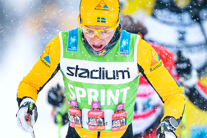 Lina Korsgren underveis i Visma Ski Classics-rennet Vasaloppet. Foto: Visma Ski Classics / Magnus Östh. Lina Korsgren underveis i Visma Ski Classics-rennet Vasaloppet. Foto: Visma Ski Classics / Magnus Östh.