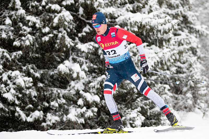 Eirik Sverdrup Augdal er blant de som har brukt Ringkollen Rett Opp x3 i sitt treningsarbeide om høsten. I dag er han en del av verdenseliten i langrenn. Foto: Modica/NordicFocus. Eirik Sverdrup Augdal er blant de som har brukt Ringkollen Rett Opp x3 i sitt treningsarbeide om høsten. I dag er han en del av verdenseliten i langrenn. Foto: Modica/NordicFocus.
