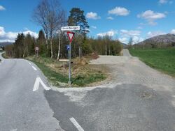 Parkeringsplass tursti Ualand