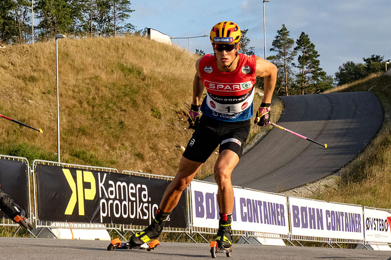 Johannes Høsflot Klæbo sikret seg seieren under sprinten på BLINK 2020. Foto: Axelar / Asgeir Ravndal. Johannes Høsflot Klæbo sikret seg seieren under sprinten på BLINK 2020. Foto: Axelar / Asgeir Ravndal.