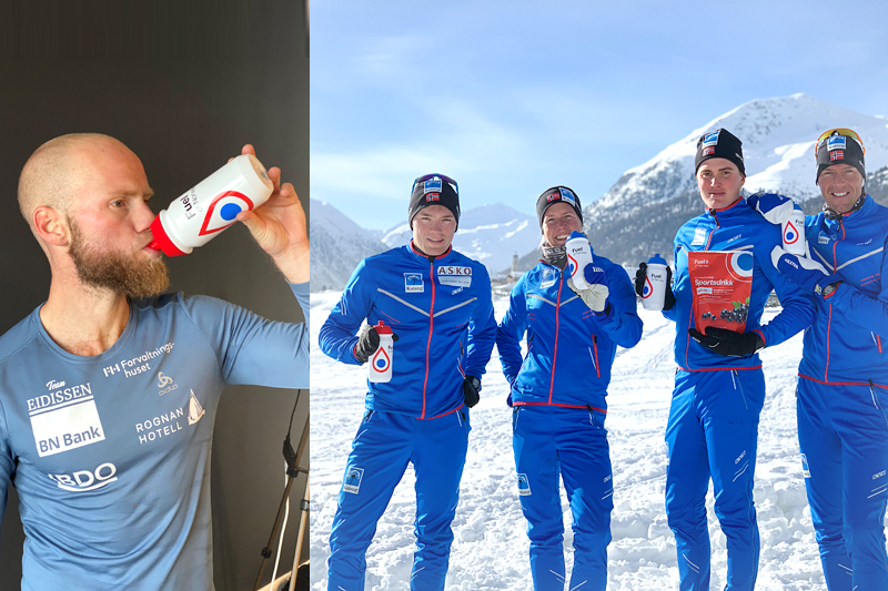 Fuel of Norway foretrekkes av mange langrennsløpere, blant disse Martin Johnsrud Sundby (tv) og langløperne i Team Koteng. Foto: Sondre Sondby og Team Koteng. Collage: Langrenn.com. Fuel of Norway foretrekkes av mange langrennsløpere, blant disse Martin Johnsrud Sundby (tv) og langløperne i Team Koteng. Foto: Sondre Sondby og Team Koteng. Collage: Langrenn.com.