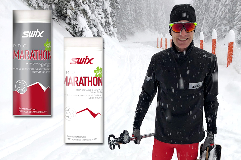Morten Sætha fra Swix racing service reiser rundt i verden som smurningsmann i World Cup og i mesterskap. Her er han med et par bokser Swix Marathon Glider i pulverform. Foto: Swix. Morten Sætha fra Swix racing service reiser rundt i verden som smurningsmann i World Cup og i mesterskap. Her er han med et par bokser Swix Marathon Glider i pulverform. Foto: Swix.