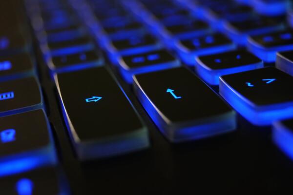 Bildet viser nærbildet av et tastatur