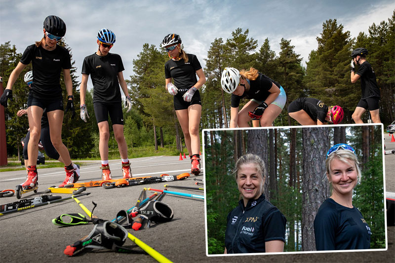 Astrid Uhrenholdt Jacobsen og Gina Flugstad Øistuen innfelt i bildet fra XPND Samling 2021. Foto: Heidi Fauske / Team XPND Fuel of Norway. Astrid Uhrenholdt Jacobsen og Gina Flugstad Øistuen innfelt i bildet fra XPND Samling 2021. Foto: Heidi Fauske / Team XPND Fuel of Norway.