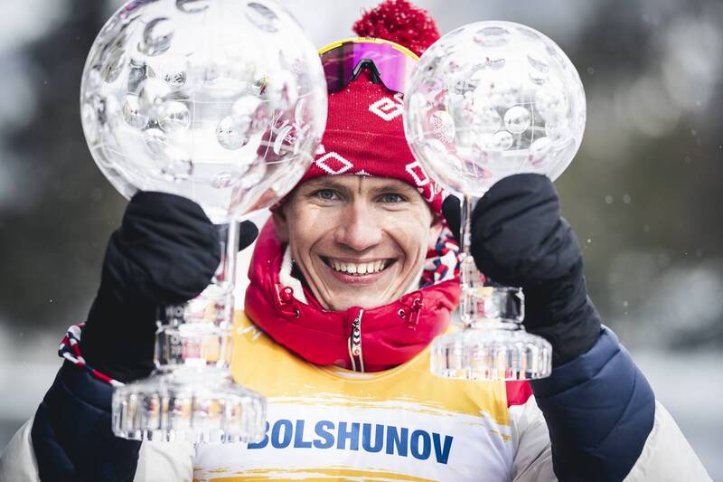 Alexander Bolshunov har vunnet verdenscupen sammenlagt de siste to sesongene. Foto: Modica/NordicFocus. Alexander Bolshunov har vunnet verdenscupen sammenlagt de siste to sesongene. Foto: Modica/NordicFocus.