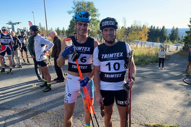 Thomas Helland Larsen (til venstre) og Gaute Kvåle under Ragde Charge opp Tryvann. Foto: Øyvind Moen Fjeld Thomas Helland Larsen (til venstre) og Gaute Kvåle under Ragde Charge opp Tryvann. Foto: Øyvind Moen Fjeld