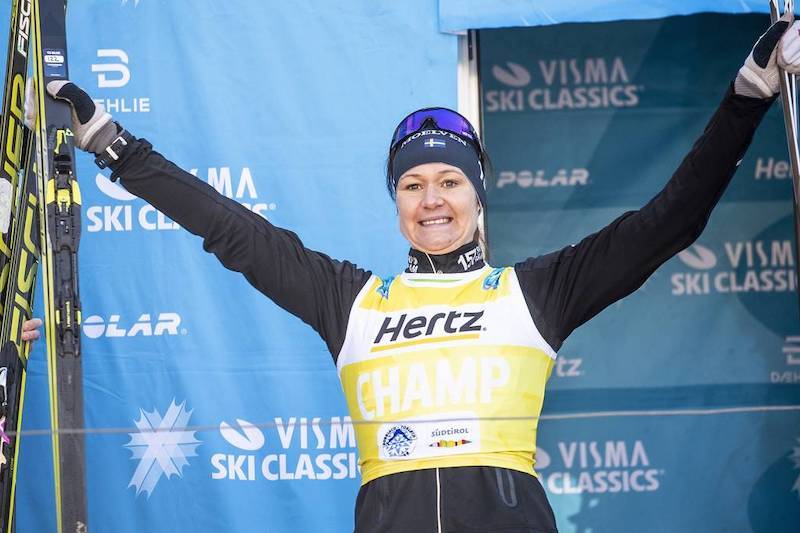 Britta Johansson Norgren skal tilbake i den gule sammenluagttrøya i Visma Ski Classics. Foto: Modica/NordicFocus Britta Johansson Norgren skal tilbake i den gule sammenluagttrøya i Visma Ski Classics. Foto: Modica/NordicFocus