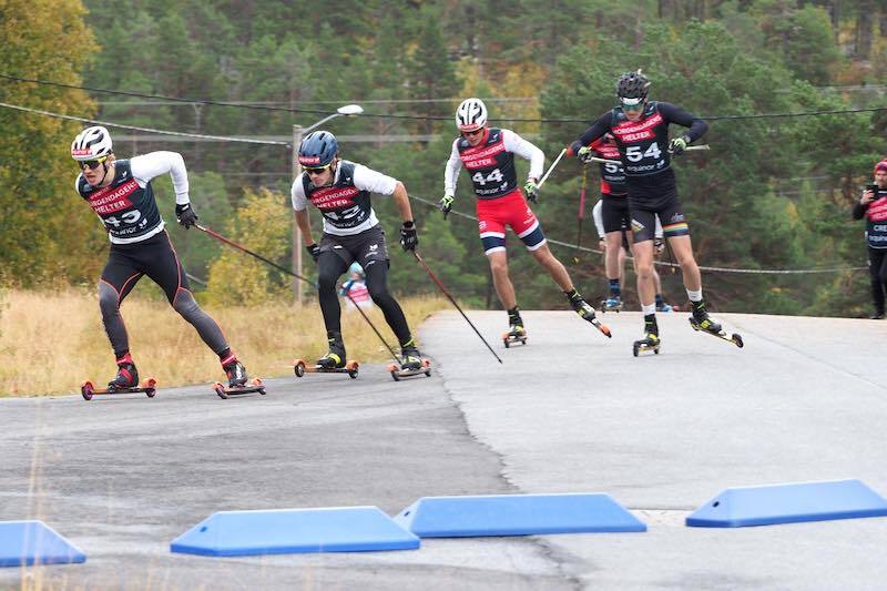 Juniorlandslaget fikk matchet seg godt under samlingen på Geilo i september, der det også var løpere fra ulike skigymnas. Foto: Monika Kørra Juniorlandslaget fikk matchet seg godt under samlingen på Geilo i september, der det også var løpere fra ulike skigymnas. Foto: Monika Kørra