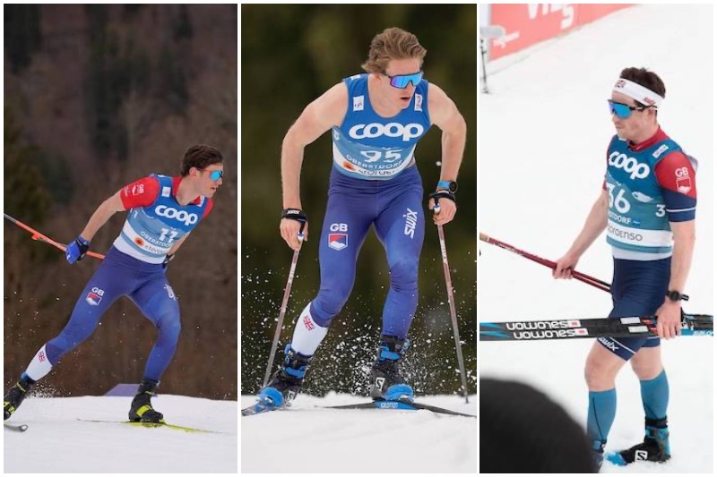 Andrew Young (til venstre), James Clugnet (midten) og Andrew Musgrave utgjør hele Storbritannias løperstall i langrenn. Til vinteren sikter de mot å ta nasjonens første mesterskapsmedaljer i langrenn. Foto: Modica/Nordic Focus Andrew Young (til venstre), James Clugnet (midten) og Andrew Musgrave utgjør hele Storbritannias løperstall i langrenn. Til vinteren sikter de mot å ta nasjonens første mesterskapsmedaljer i langrenn. Foto: Modica/Nordic Focus