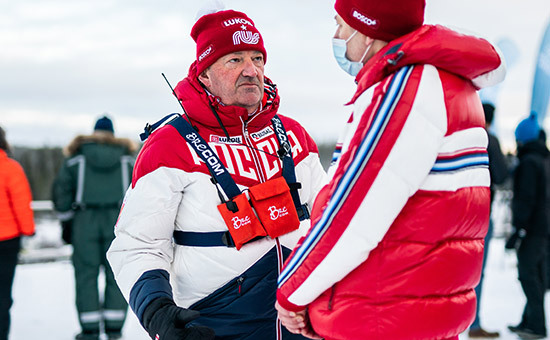 Russlands hovedtrener Markus Cramer under den finske sesongåpningen i Muonio i helga. Foto: Tomi Mäkipää Russlands hovedtrener Markus Cramer under den finske sesongåpningen i Muonio i helga. Foto: Tomi Mäkipää