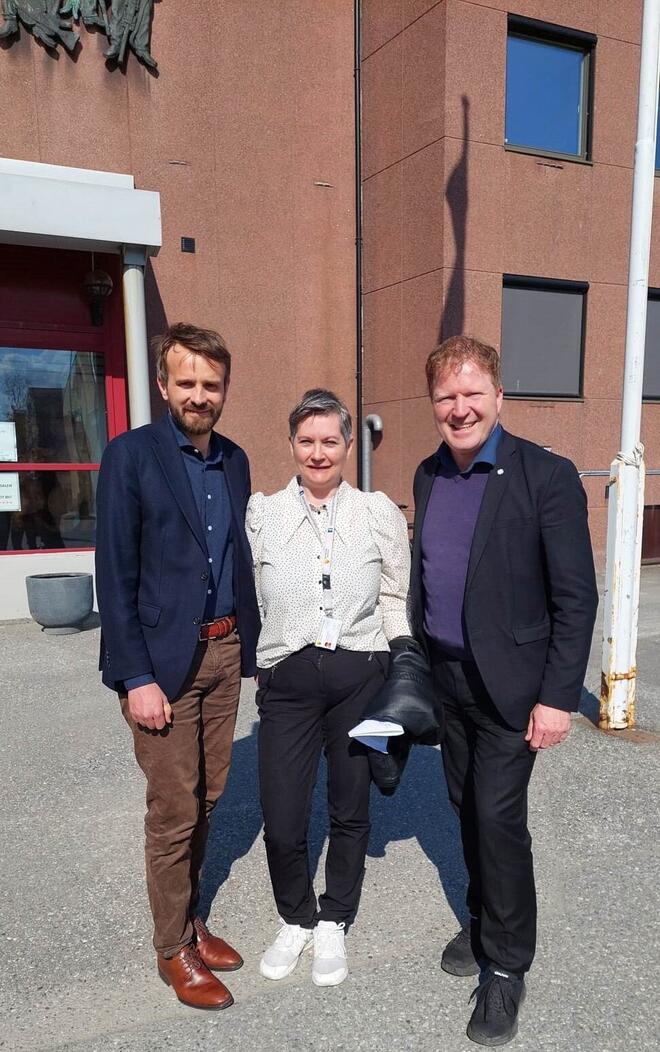 16. mai hadde jeg besøk av næringsminister Jan Christian Vestre, og kommunalminister Sigbjørn Gjelsvik