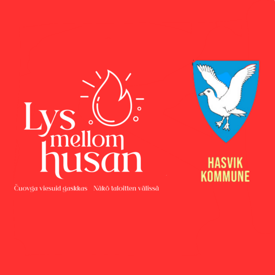illustrasjon av logo til Lys mellom husan og Hasvik kommune