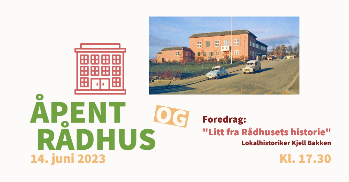 plakat til åpen dag på Råhuset og foredrag