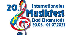 Logo Musikfest Bad Bramstedt 2023. Illustrasjon.