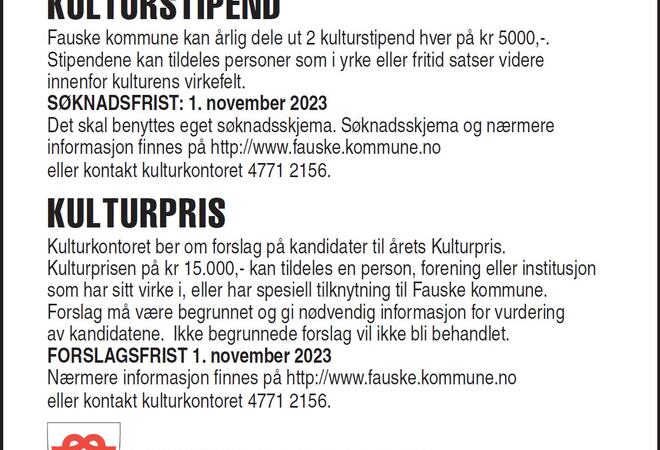 Kulturpris 2023