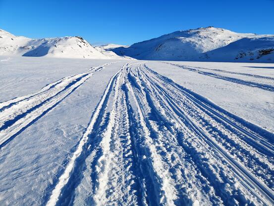 snøskuterspor