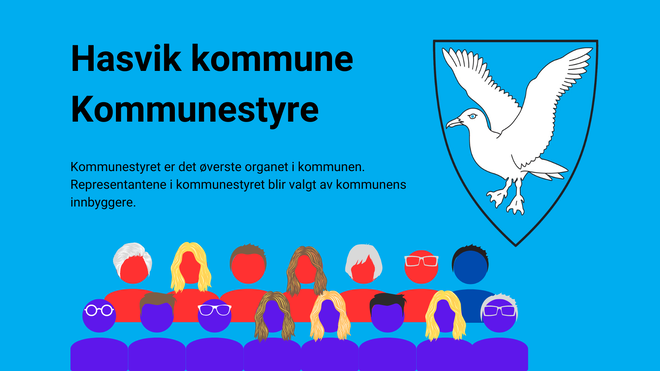 illustrasjon av kommunestyret i hasvik kommune