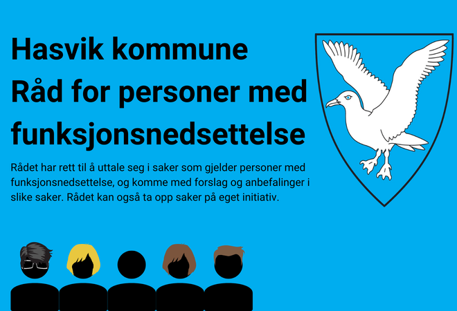 illustrasjon av råd for personer med funksjonsnedsettelse hasvik kommune