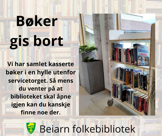 Bøker gis bort