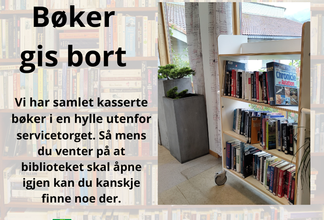 Bøker gis bort