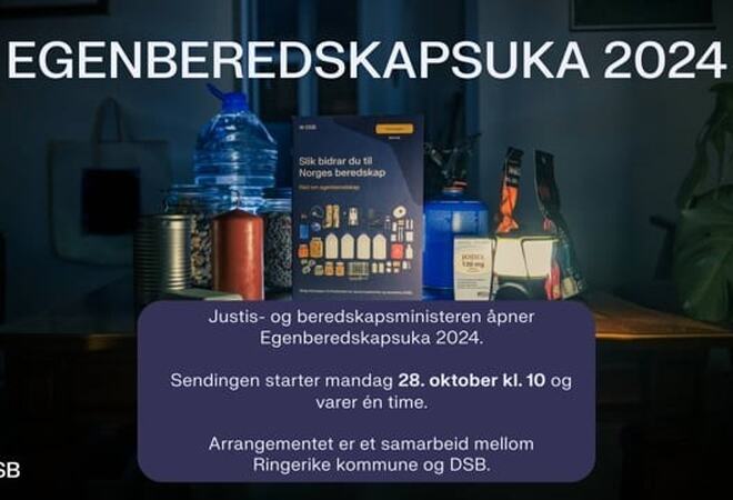 Flygeblad åpning av egenberedskapsuke 2024