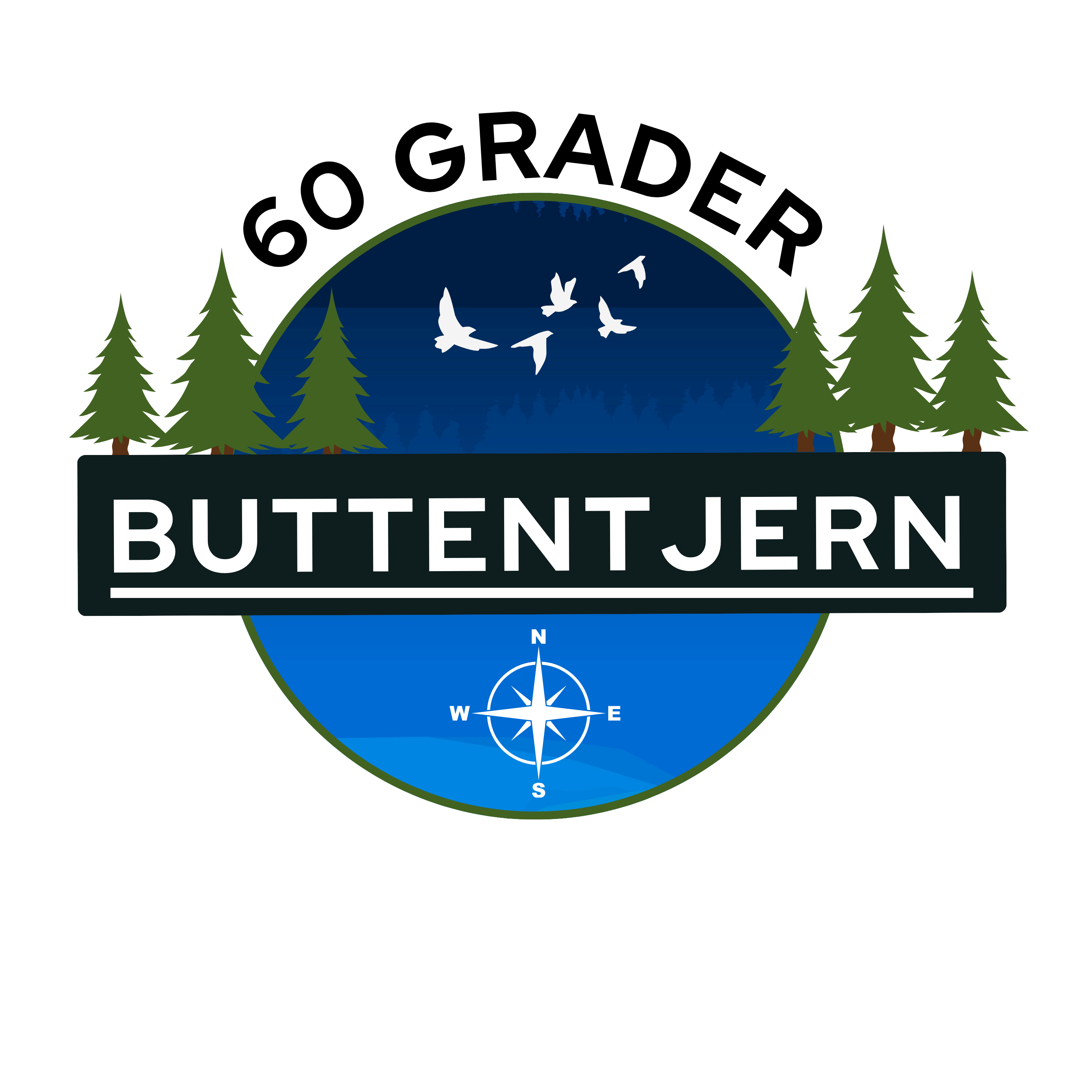 60 grader Buttentjern logo