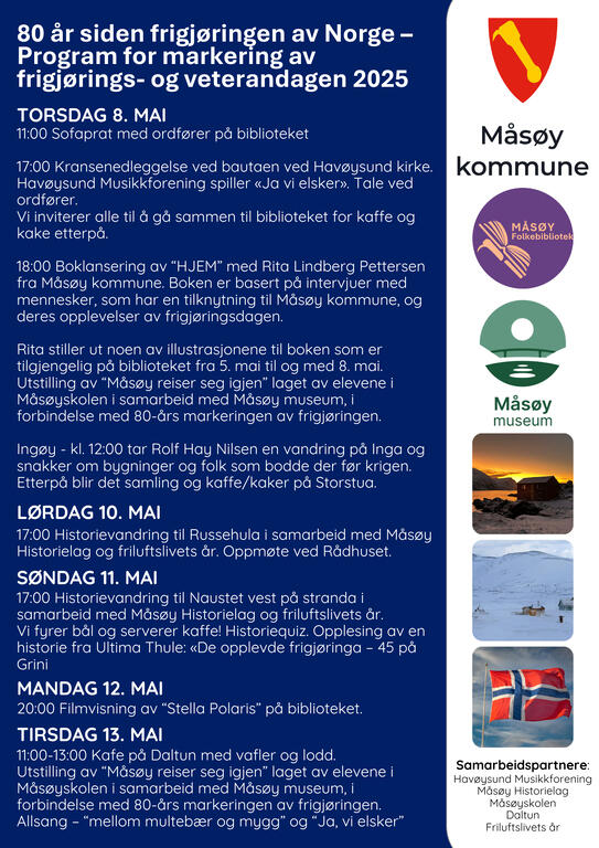 program frigjøringsdagen 2025 måsøy kommune