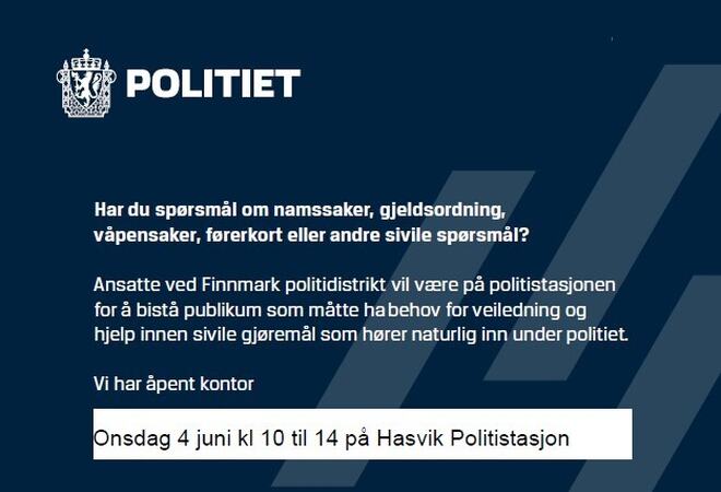 Åpen politistasjon onsdag 4
