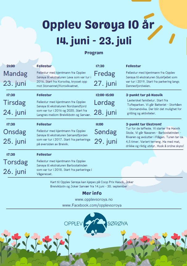 Opplev Sørøya - Program 2025 2