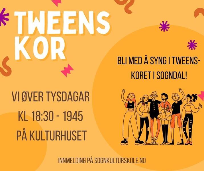 inforbilete om tweenskoret