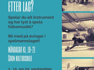 Plakat for spelemannslaget