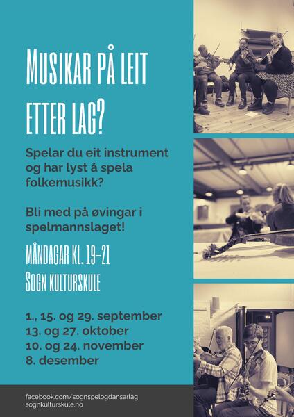 Plakat for spelemannslaget