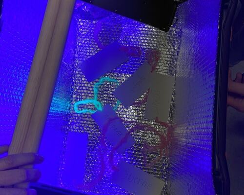 UV-lamper Foto av boks med UV-lys