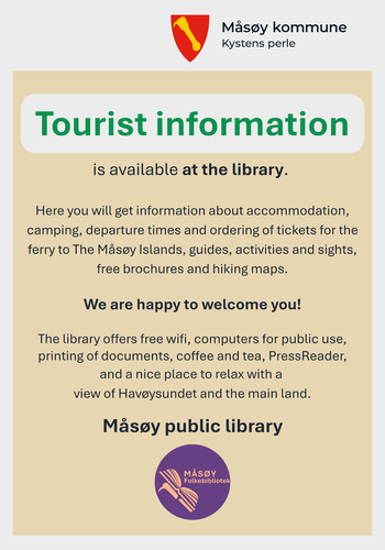 tourist information poster
