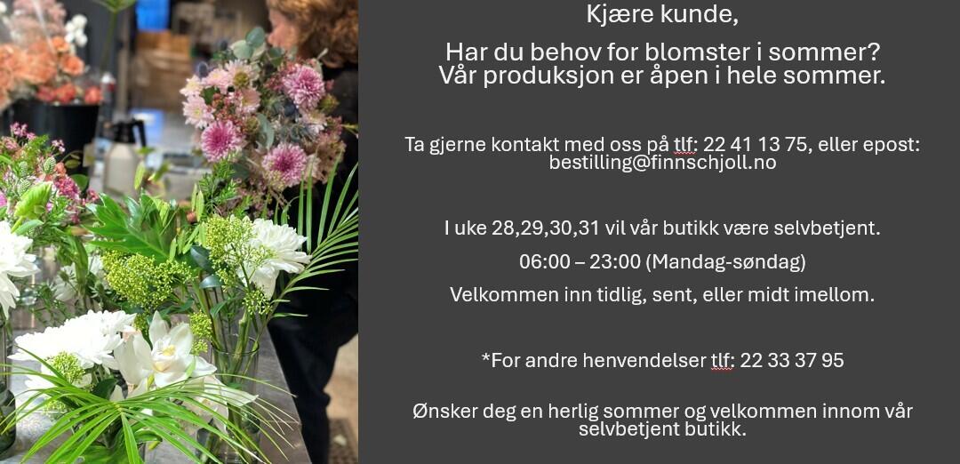 Sommer selvbetjent butikk fra ondag 01
